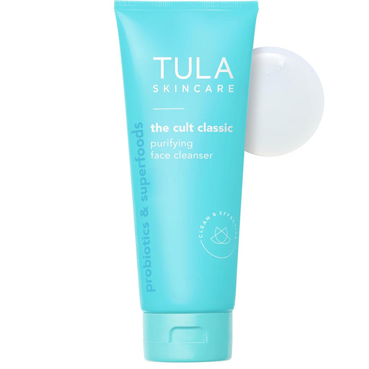 HotTULA Skincare Cult Classic Purifying Face Cleanser, Daily Wash for Pores & Skin Balance with Prebiotic Extracts, Antioxidants & Turmeric, Deep Cleansing Formula