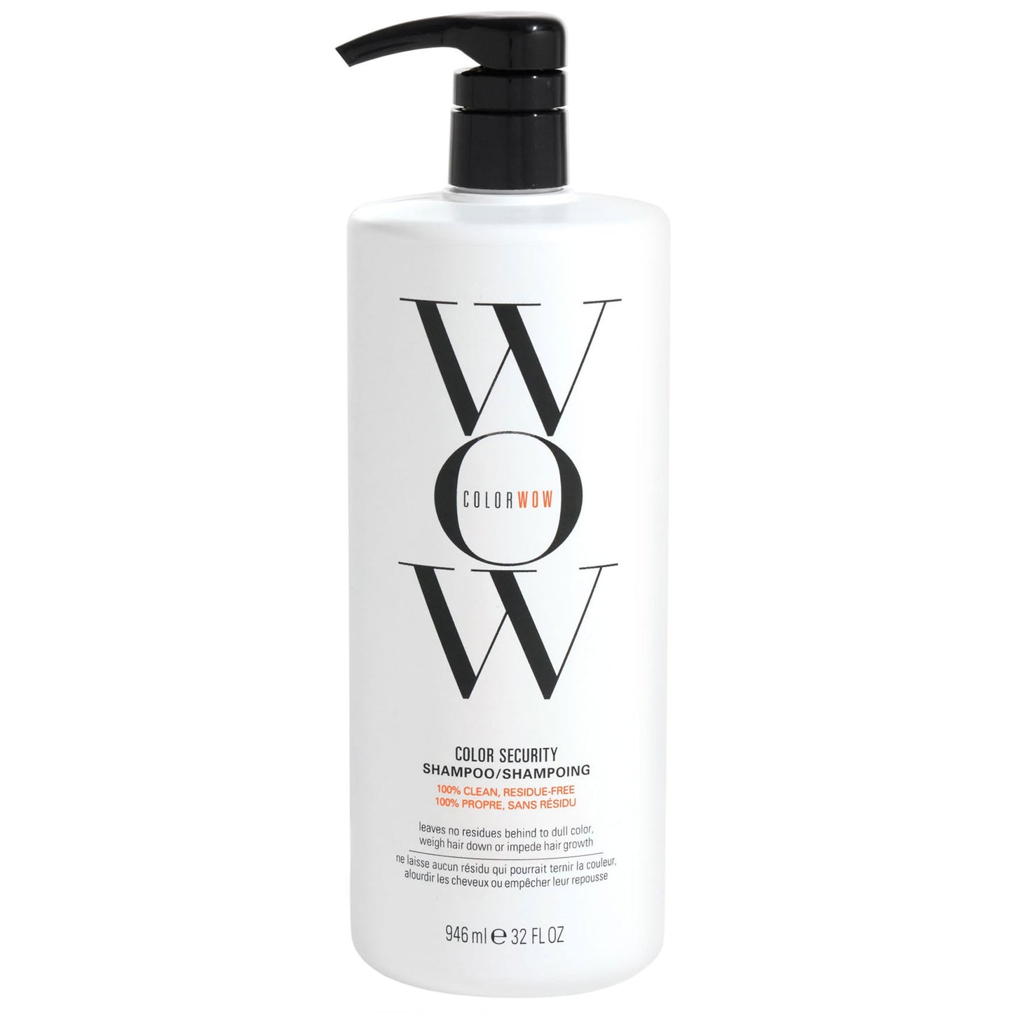 HotCOLOR WOW Color Security Shampoo, Sulfate-Free Residue-Free Shampoo for Healthy-Looking Hair and Scalp