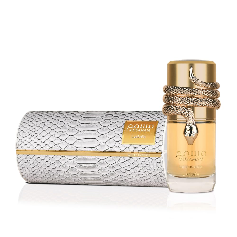Hot Lattafa Musamam White Intense Eau de Parfum Spray for Unisex, 3.4 Ounce
