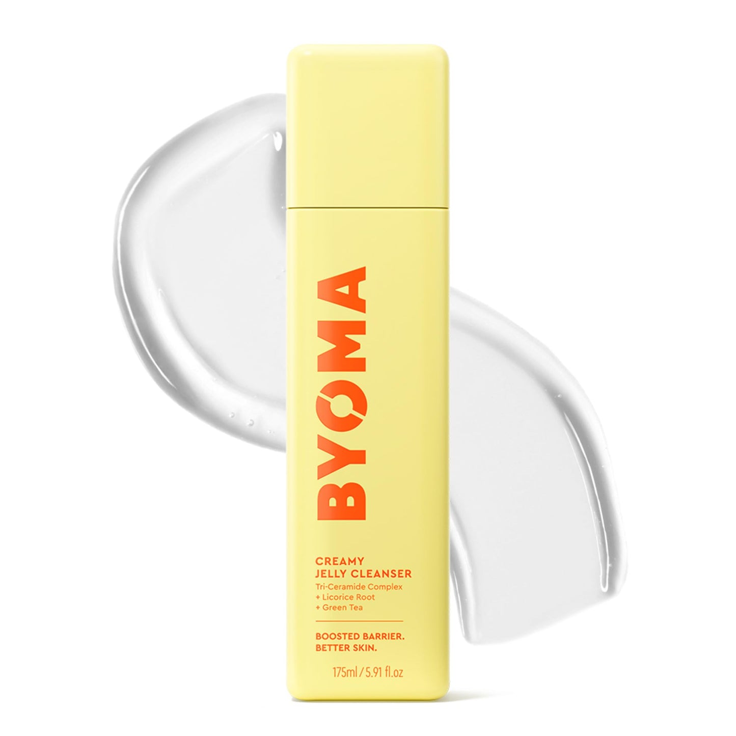 HotBYOMA Creamy Jelly Cleanser - Hydrating Face Wash for Skin Barrier Repair with Tri-Ceramide Formula - Gently Removes Makeup & Excess Oil - 5.91 Fl. Oz | Hydrating Face Wash with Ceramides, Soothing Formula, No Oily Residue, Fragrance Free, for All Skin