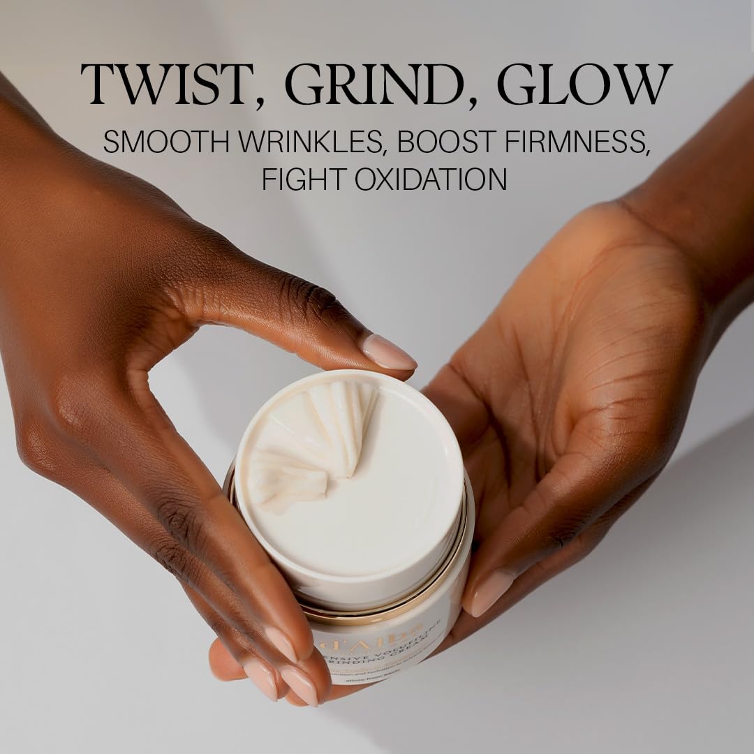 Hotd'alba Piedmont Italian White Truffle Intensive Grinding Cream, Volufiline 50,000ppm, Vegan Collagen, Vegan Peptide Brush-On Lifting Cream for Smile Lines, Eye Wrinkles Plumping