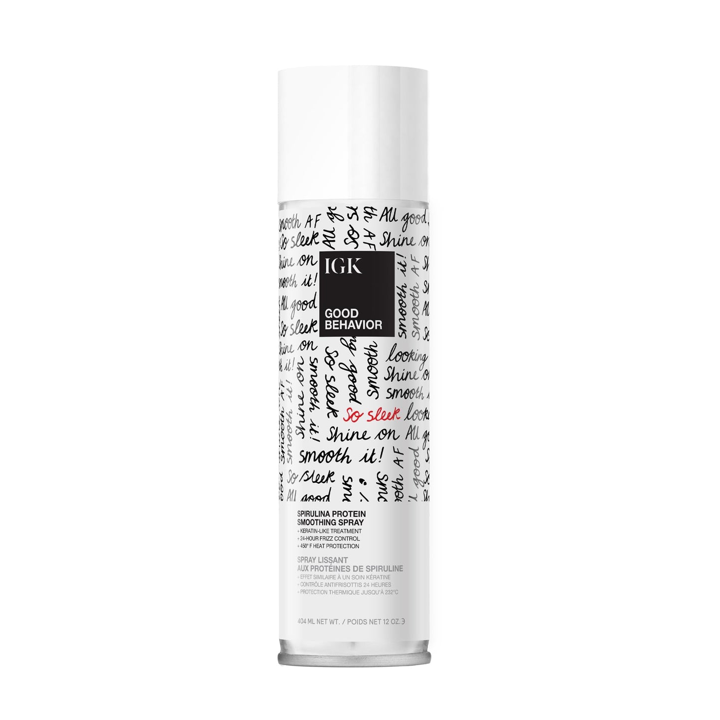 HotIGK GOOD BEHAVIOR Spirulina Protein Smoothing Spray | 4-Day Frizz Control + Heat Protectant | Vegan + Cruelty Free | 5.6 Oz