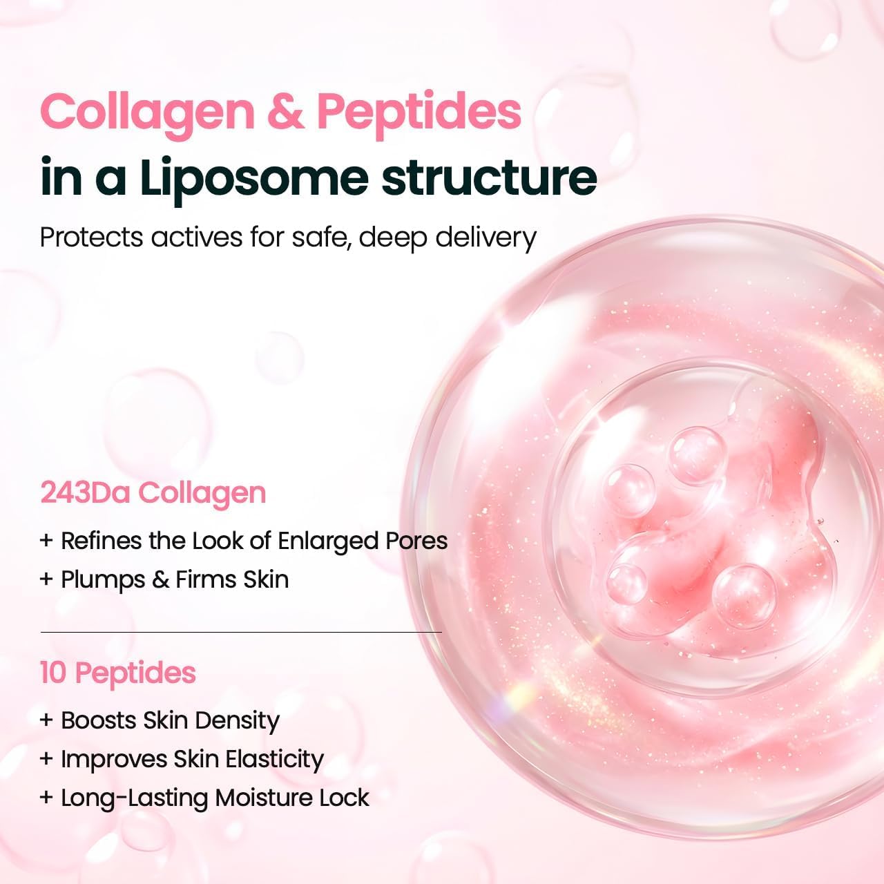 HotBIODANCE Collagen Peptide Liposome Bubble Booster, Micro-Bubble Foam Essence for Elasticity and Plumping, Hydration & Skin Prep Boost, Quick Morning Mask, Korean Skin Care | 3.21 fl.oz
