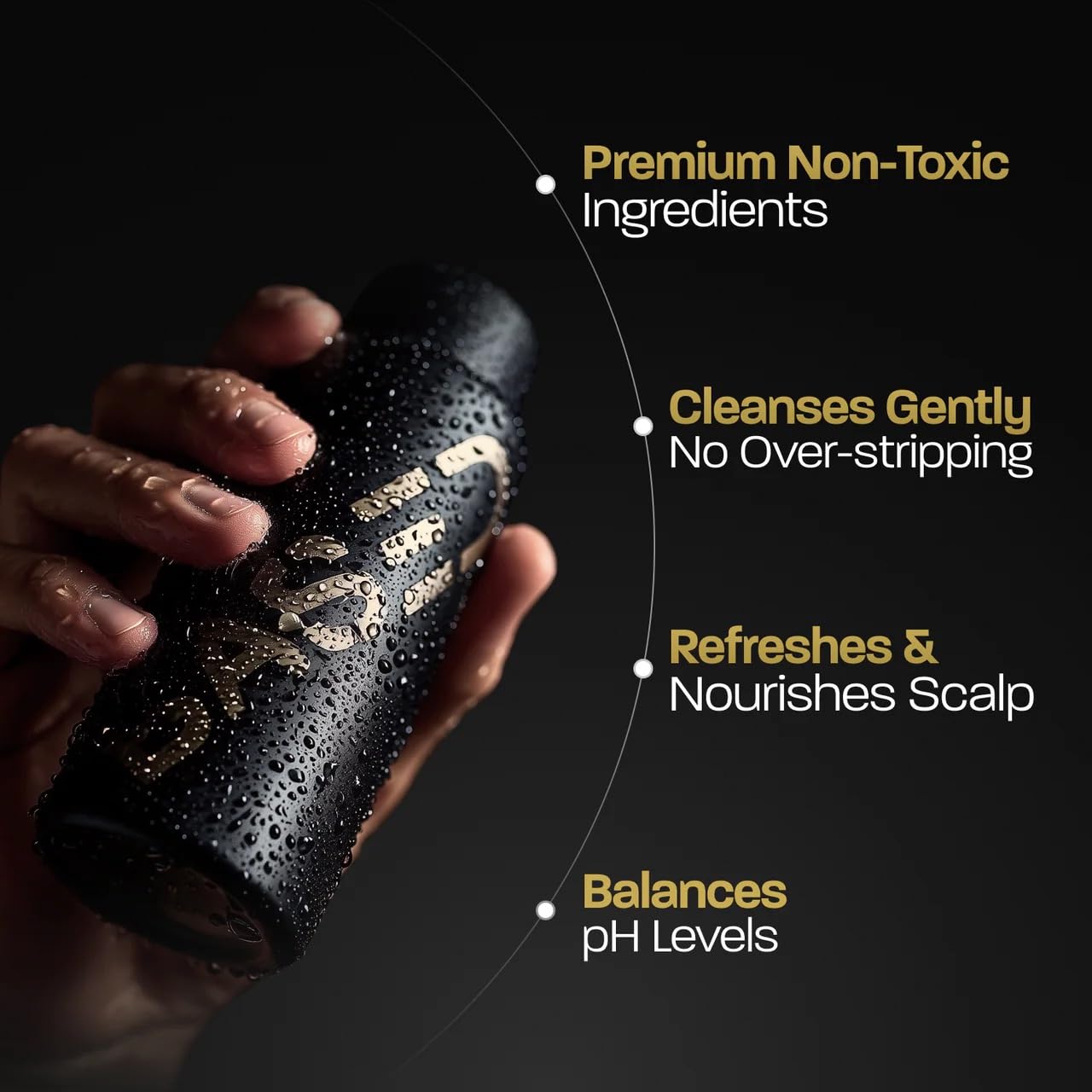 HotBASED Shower Duo Shampoo & Conditioner Bundle with Peppermint Oil & Coconut Oil, Cleansing Shampoo & Hydrating Conditioner for Men, No Sulfates, Silicones, or Parabens, 12 fl oz (Pack of 2)