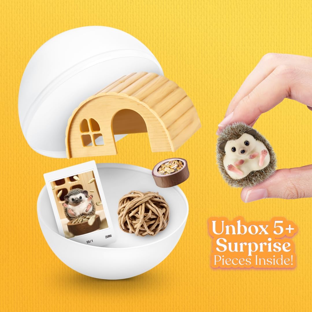 Hot My Mini Pet Series 1 by ZURU – Collectible Mystery Capsule with Miniature Pet, Home, & Accessories, UNbox Adorable Critters & Playscape for Girls & Collectors.