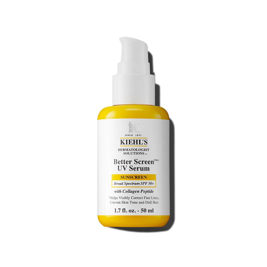 HotKiehl's Better Screen UV Serum SPF 50+, Invisible Facial Sunscreen with Collagen Peptide, UV Filters to Shield UVA & UVB, Helps Correct Visible Signs of Aging, Boosts Skin Radiance