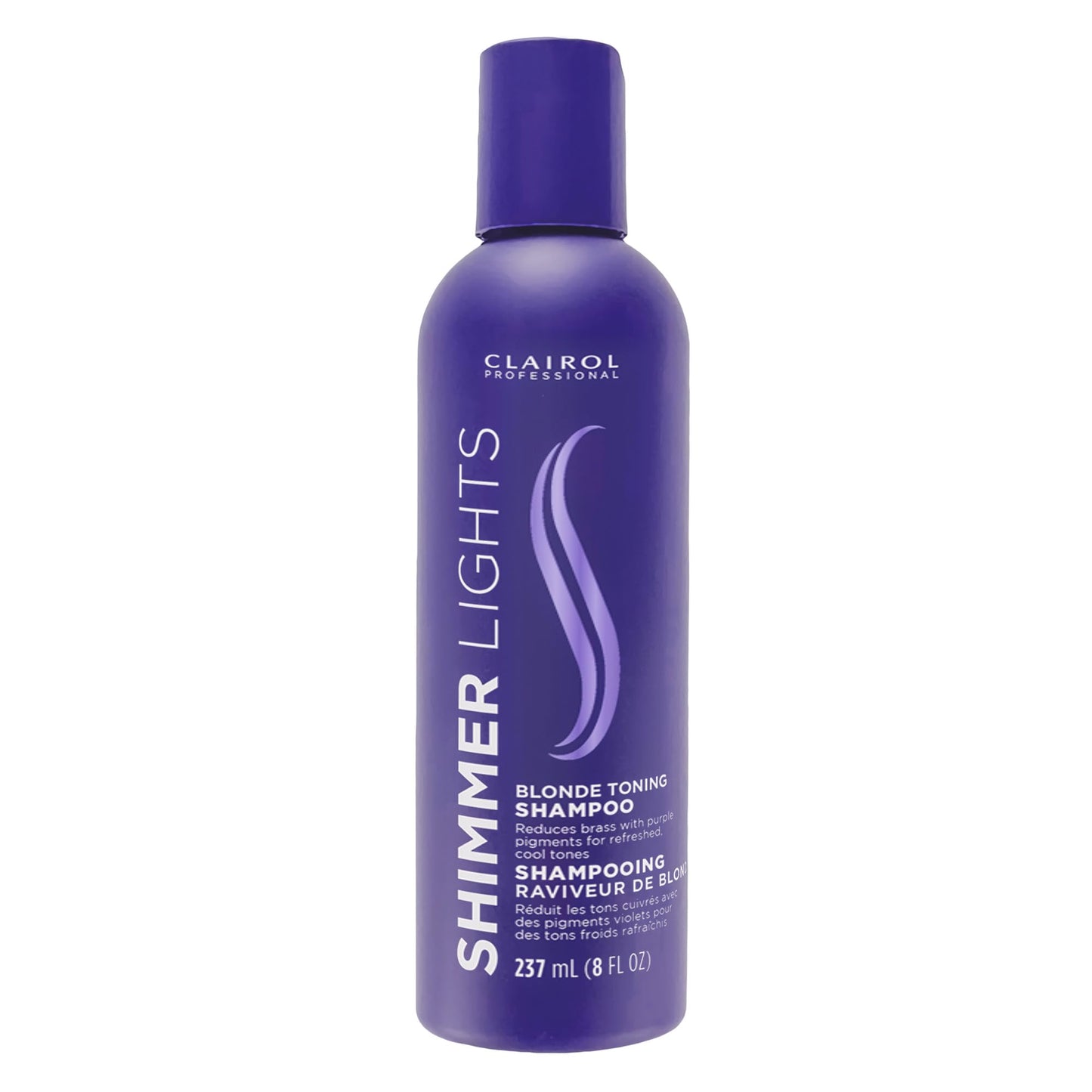 HotClairol Professional Shimmer Lights Purple Shampoo | Neutralizes Brass & Yellow Tones | For Blonde, Silver, Gray & Highlighted Hair