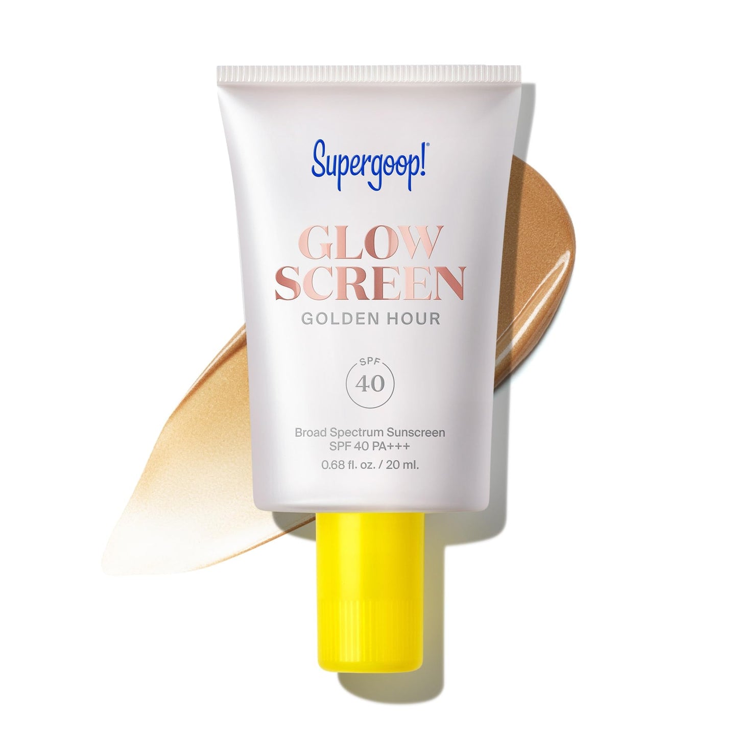 HotSupergoop! Glowscreen SPF 40 - Glowy Primer + Broad Spectrum Tinted Sunscreen - Helps Filter Blue Light - Hydration - Hyaluronic Acid & Vitamin B6