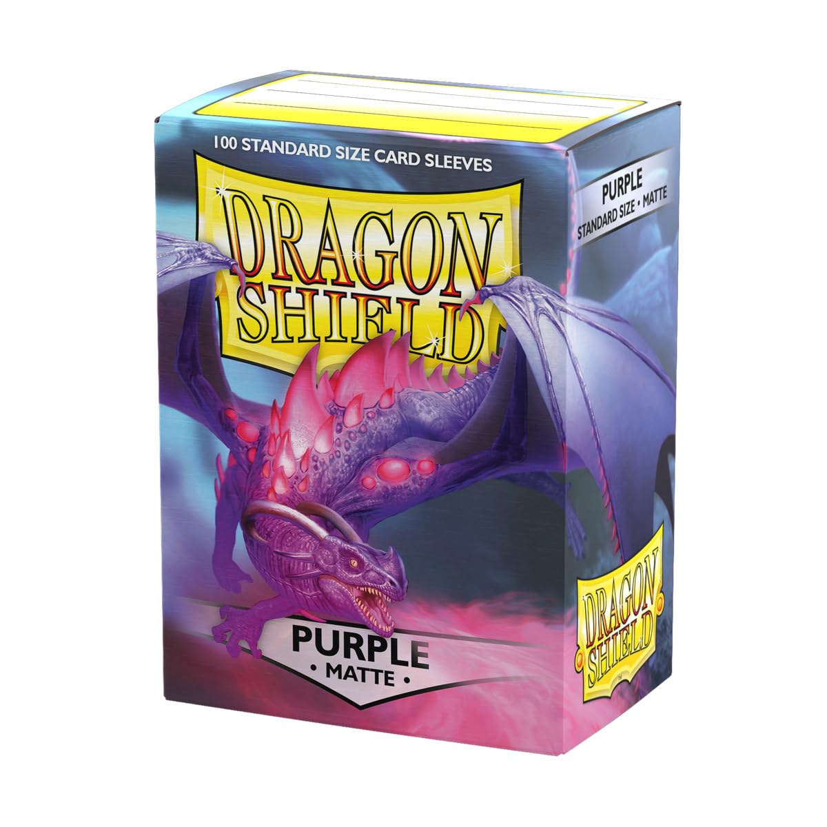 HotDragon Shield | Standard Size Card Matte Sleeves | 100 CT - Smooth & Tough Premium TCG Sleeves | Compatible with Pokemon, Flesh & Blood, One Piece & Magic the Gathering | Blood Red - Matte