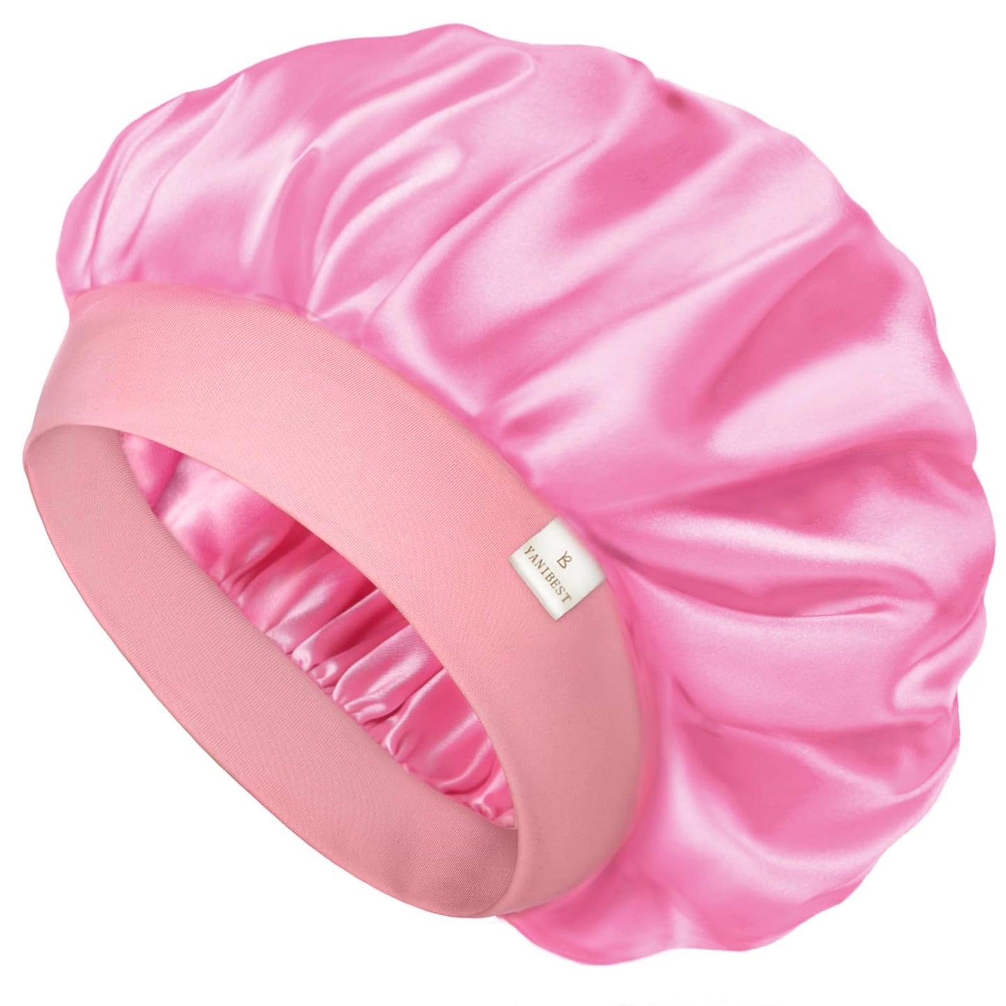 HotYANIBEST Soft Satin Bonnet for Men Women, Sleep Cap to Maintain Moisture | Unisex Double Layer, Bonnet for Sleeping, Protect Hair, Natural Wave, Curly Coily, Reduce Frizz, Adjustable Sleep Hat