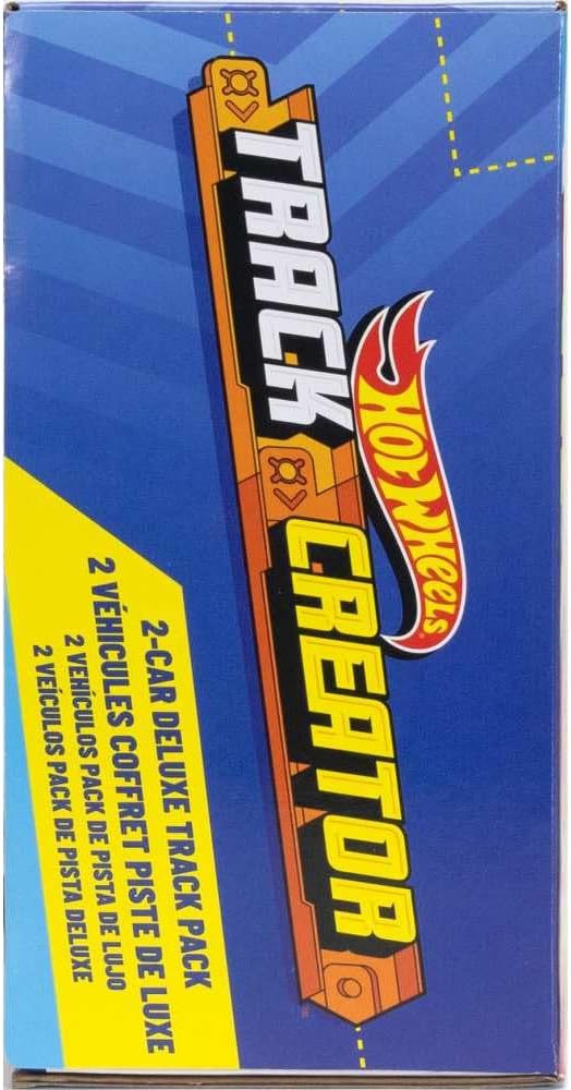 Hot Hot Wheels Track Creator Deluxe Pack & 2 1:64 Scale Toy Cars | Includes 25 Feet of Speed Snap Track & Connectors, Multiple Configurations, 2 Die-Cast Cars (Amazon Exclusive)