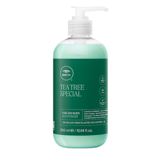 HotTea Tree Hair and Body Moisturizer Leave-In Conditioner, Body Lotion, After-Shave Cream, For All Hair + Skin Types