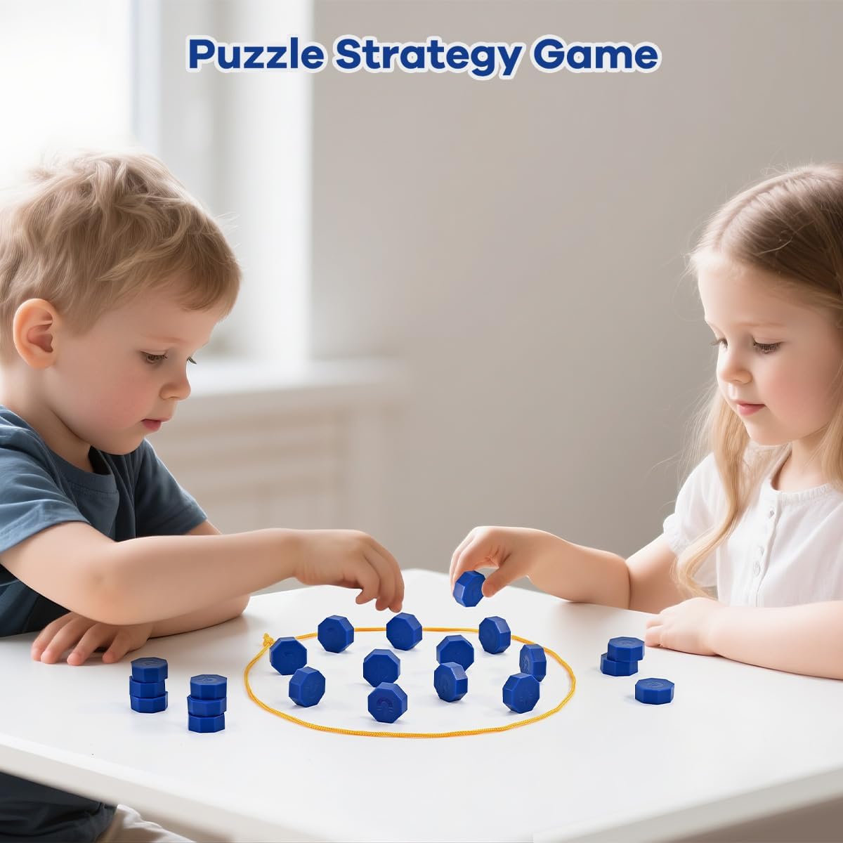 Hot Bameca Magnetic Chess Game with Full-Size Stones, Magnet Game with String | for Family & Party & Travel & Camping, Puzzle Strategy Games, 2 Player Games for Kids & Adults