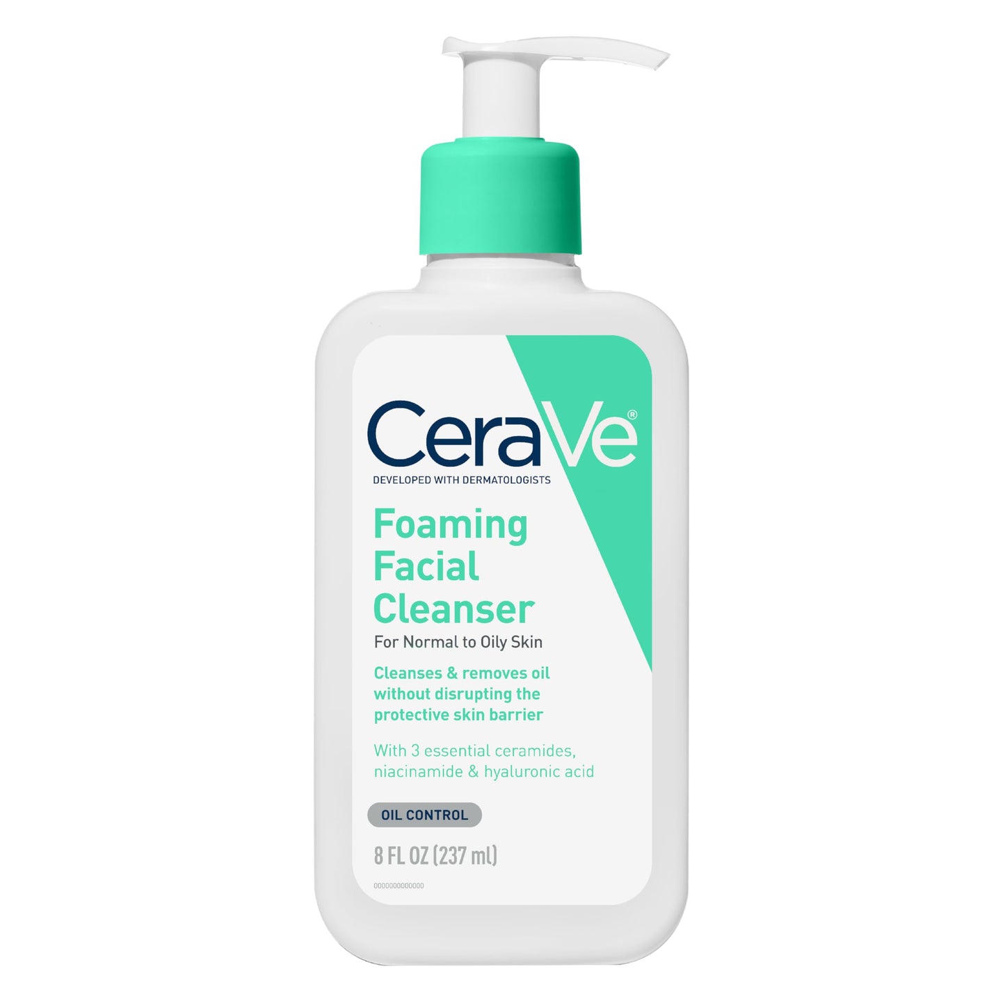 HotCeraVe Foaming Facial Cleanser, Daily Face Wash for Oily Skin, Hyaluronic Acid + Ceramides + Niacinamide, Fragrance Free, Non-Drying Oil Control Face Wash, 19 Fluid Ounces