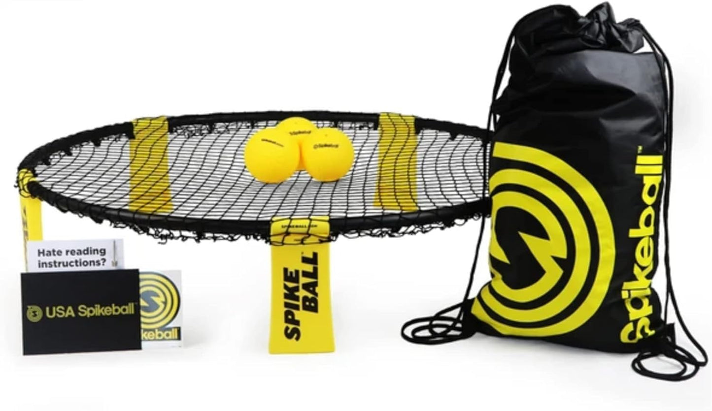 HotSpikeball 3 Ball Original Roundnet Game Set - Includes 3 Balls, net and Bag