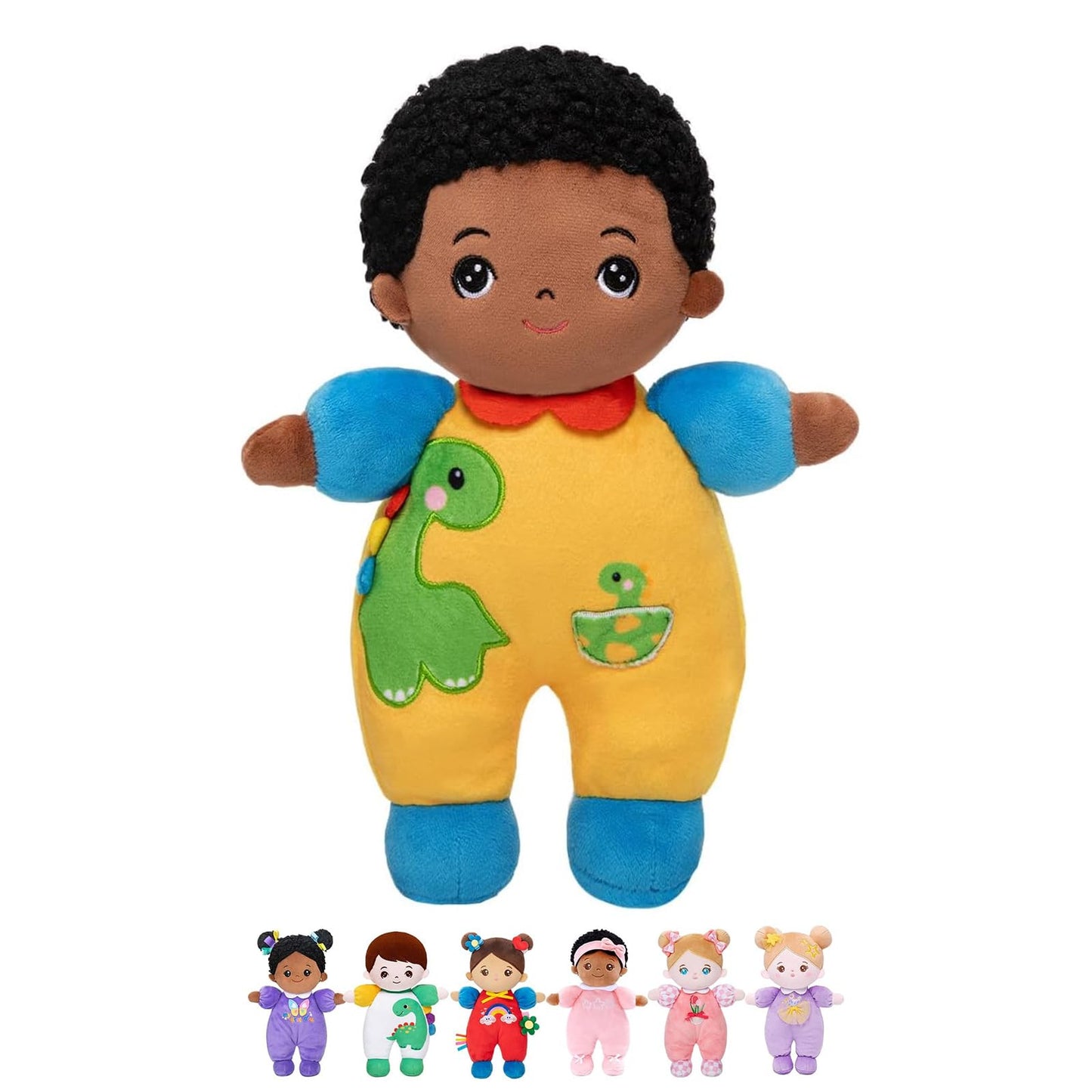 Hot OUOZZZ Soft Plush Baby Doll 10" Tulip Pink Snuggle Buddy | First Birthday Toys for 1 Year Old Girl, Ideal 1 Year Old Girl Gifts & Baby Girl Gifts, Cuddly Toy for Infants & Toddlers