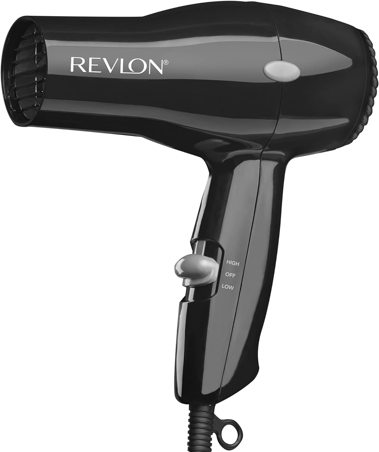 HotRevlon Compact Hair Dryer | 1875W Lightweight Design, Perfect for Travel, (Black)