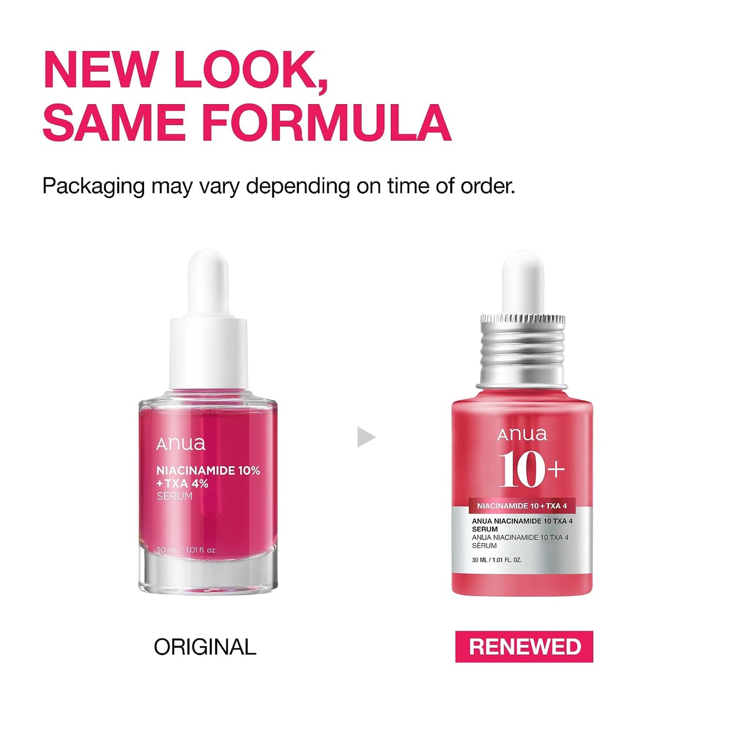 HotAnua Niacinamide 10 + TXA 4 Serum, Dark Spot Care, Hyaluronic Acid, Tranexamic Acid, Lightweight & Hydrating All-in-One Daily Facial Serum for Glass Skin, Korean Skincare, 1.01 fl.oz