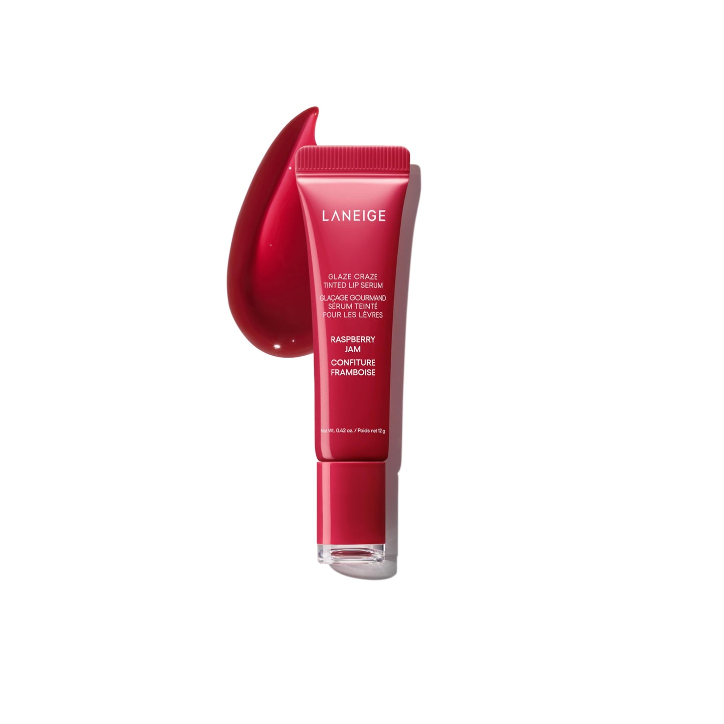 HotLANEIGE Glaze Craze Tinted Lip Serum: Hydrating, Lip Barrier-Boosting, Softening Lip Serum Treatment for Glossy & Buildable Shine, Nourished Lips with Plumping Polypeptides | Korean Skin Care
