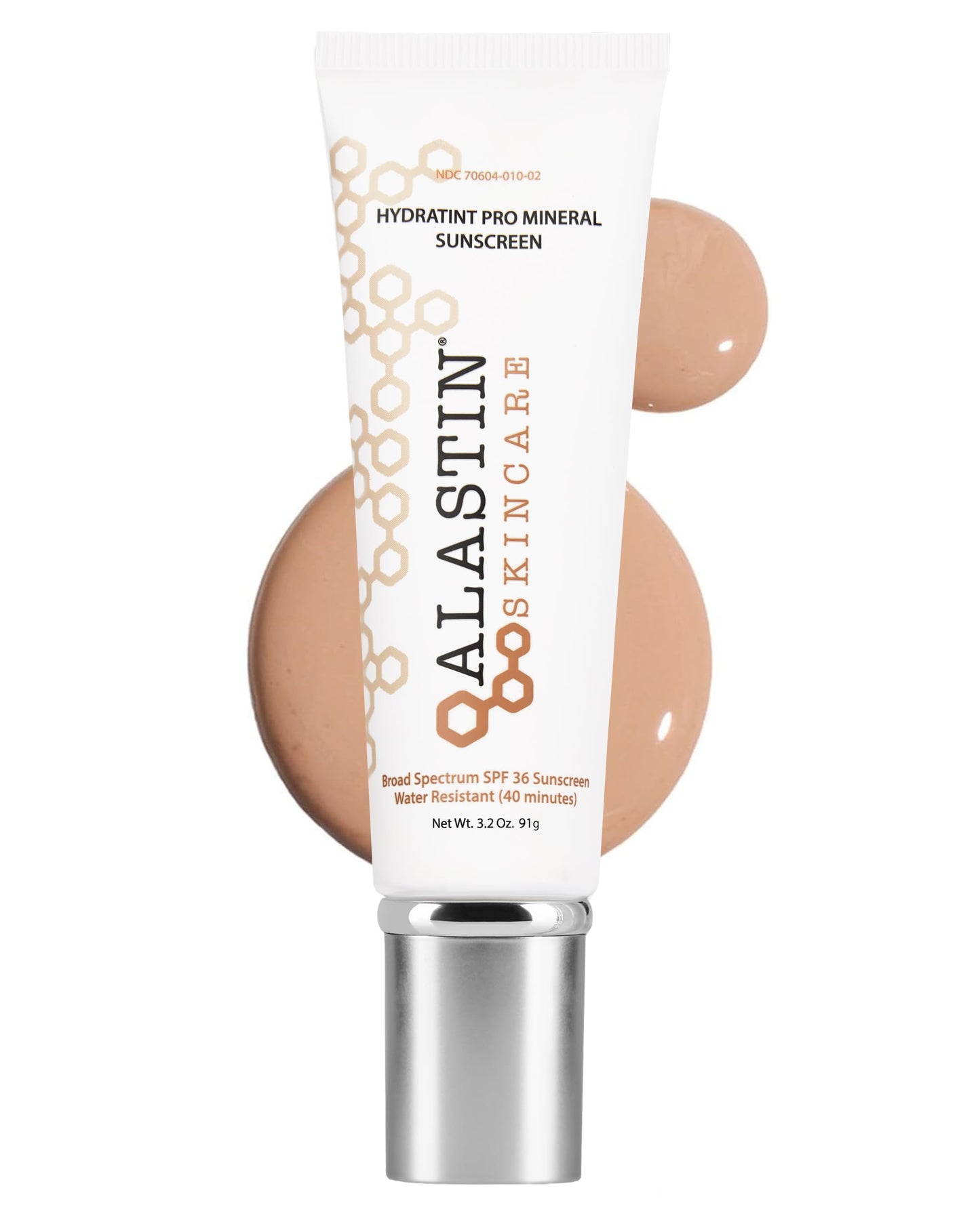 HotALASTIN Skincare HydraTint Pro Mineral Tinted Sunscreen SPF 36 (3.2 oz) | 2-in-1 Daily Sunblock Moisturizer for Ultimate Protection and an Even Glow on Face & Neck, Fragrance-Free, Water Resistant
