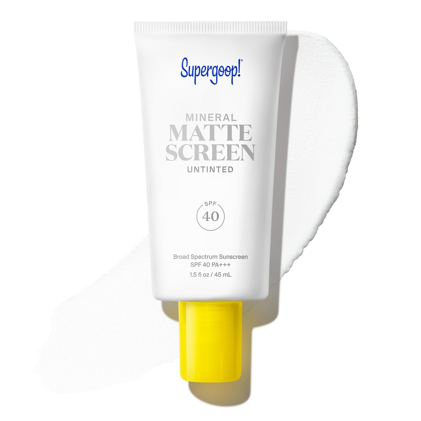 HotSupergoop! Mineral Mattescreen SPF 40 - Mineral, Oil-Free Broad Spectrum Sunscreen - Smooths Skin’s Appearance, Minimizes Pores & Controls Shine - Water & Sweat Resistant