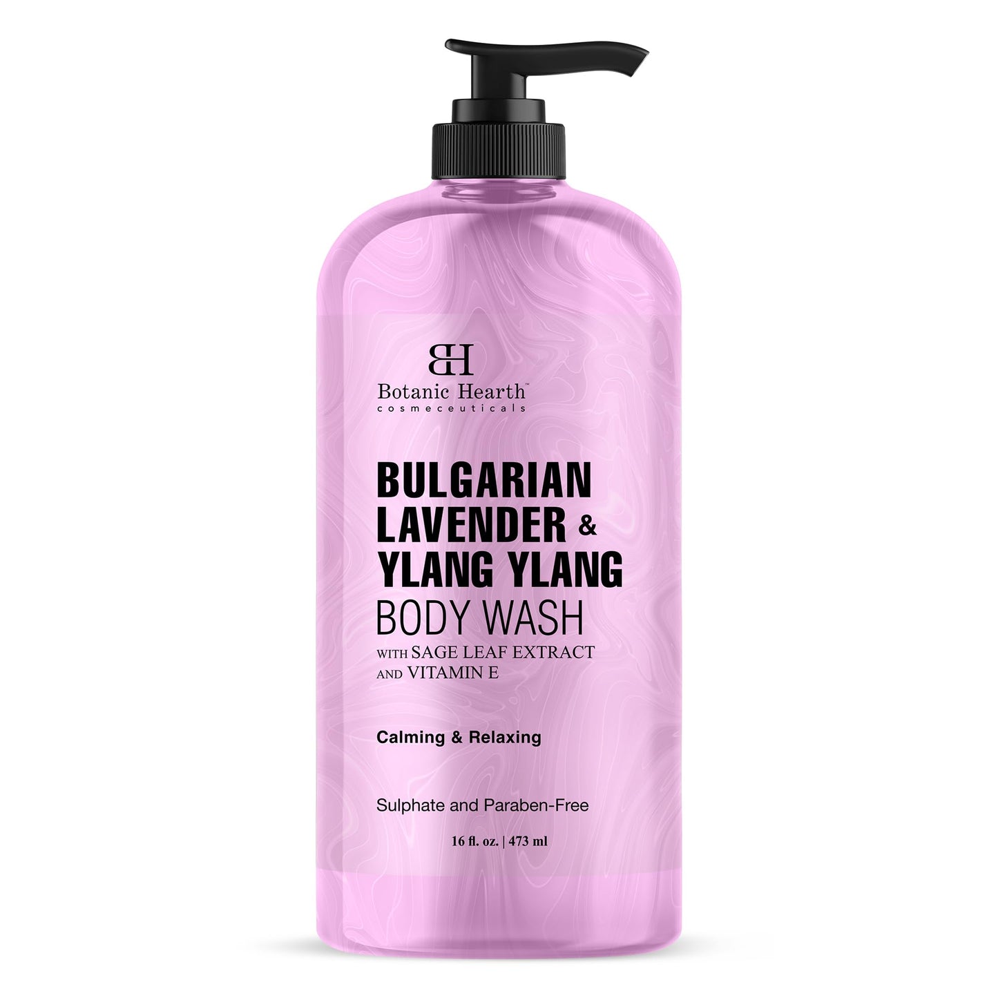 HotBotanic Hearth Tea Tree Body Wash, 16 Fl Oz (473 ml) Pack of 2 | With Tea Tree Oil, Peppermint & Sea Buckthorn | Gently Cleanses, Refreshes & Nourishes Skin | Sulfate & Paraben Free | For Men & Women