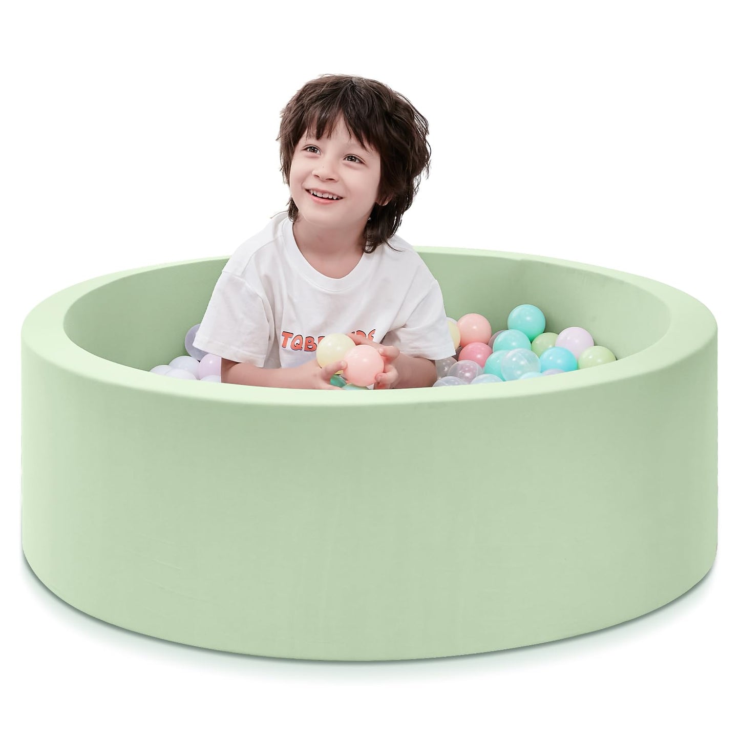Hot SHJADE Foam Ball Pit, 35.4"x 11.8" Ball Pits for Toddlers-Grey | Soft Memory Sponge Round Playpen Ball Pool for Kids, Ideal Gift for Babies, Indoor and Outdoor Game, Balls not Included