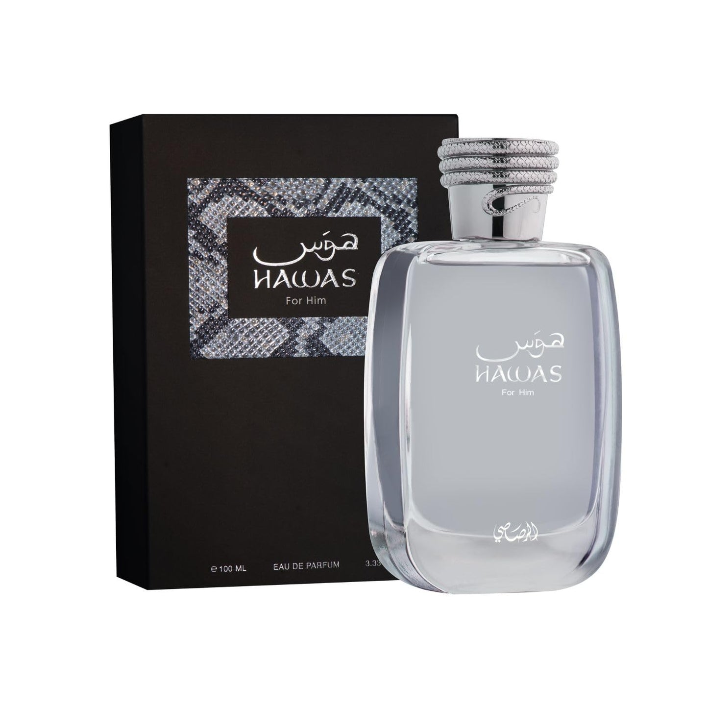 HotRasasi Hawas For Men Eau De Parfum Spray 100ML (3.4 Oz) - Long Lasting Arabian Perfume, Premium Perfume Men, Ideal for Special Occasions & Daily Elegance, A Bold and Captivating Fragrance