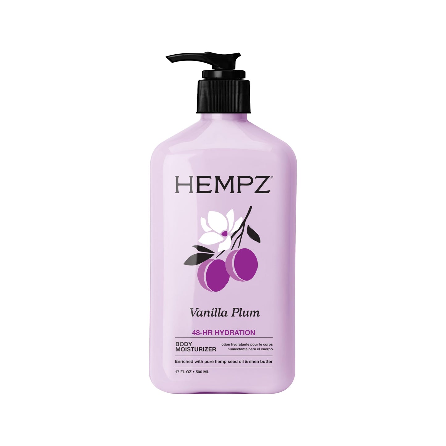 HotHempz Whipped Vanilla & Coconut Cream Body & Hand Lotion, Vegan Formula, for Men or Women, 17 oz.