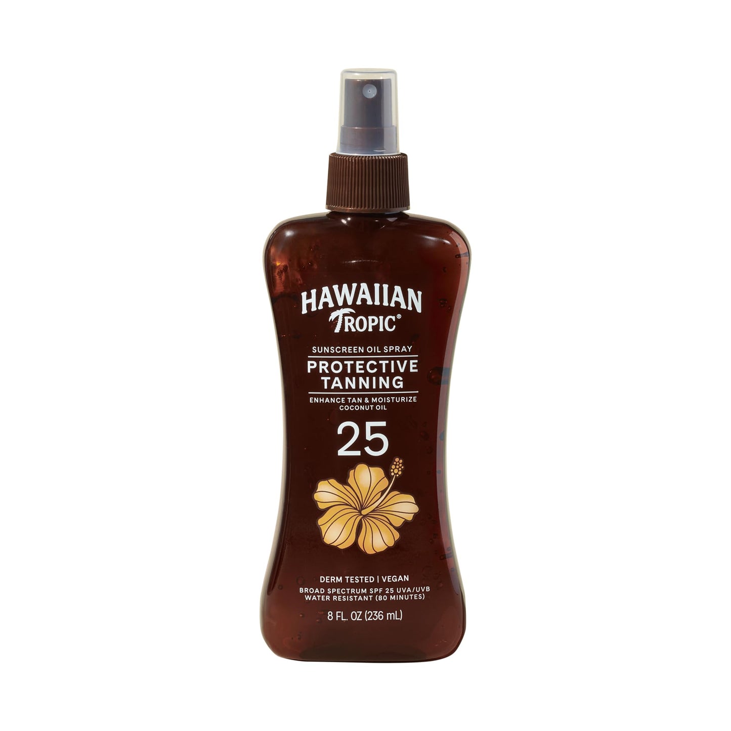 HotHawaiian Tropic Dark Tanning Oil, 8 Fl Oz | Moisturizing Body Oil with Cocoa Butter, Tan Enhancer, 8 Fl Oz each Twin Pack