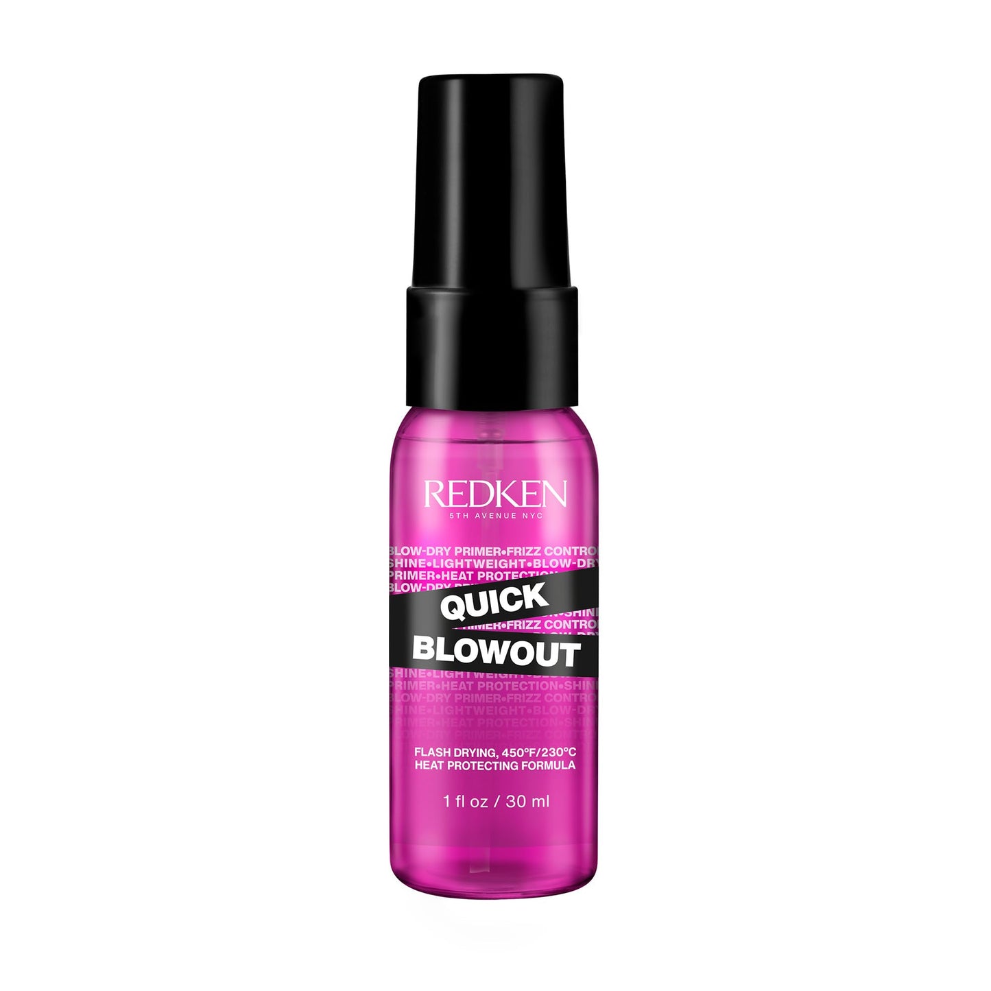 HotRedken Quick Blowout Heat Protectant Spray For All Hair Types - Smooths & Adds Shine, Lightweight Blowdry Styling Primer with Heat Protection