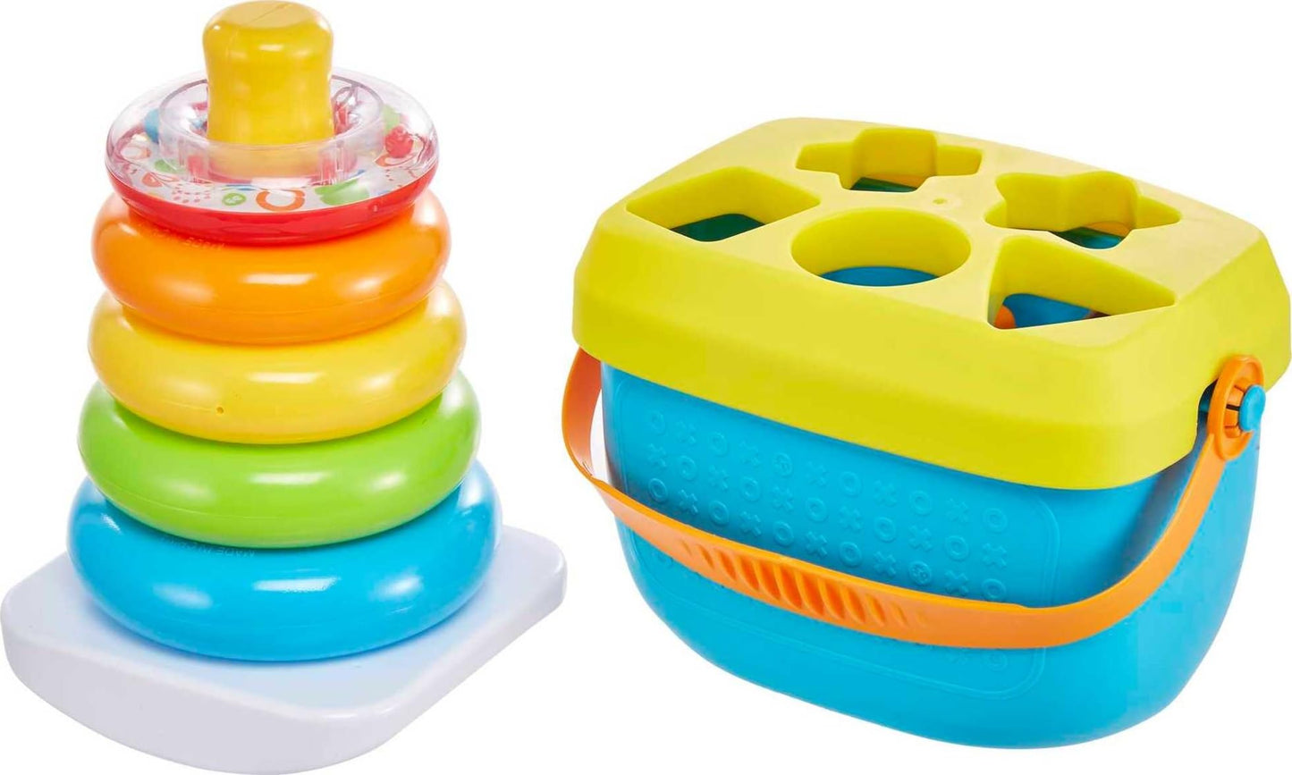 HotFisher-Price Baby’s First Blocks & Rock-a-Stack Toy Set