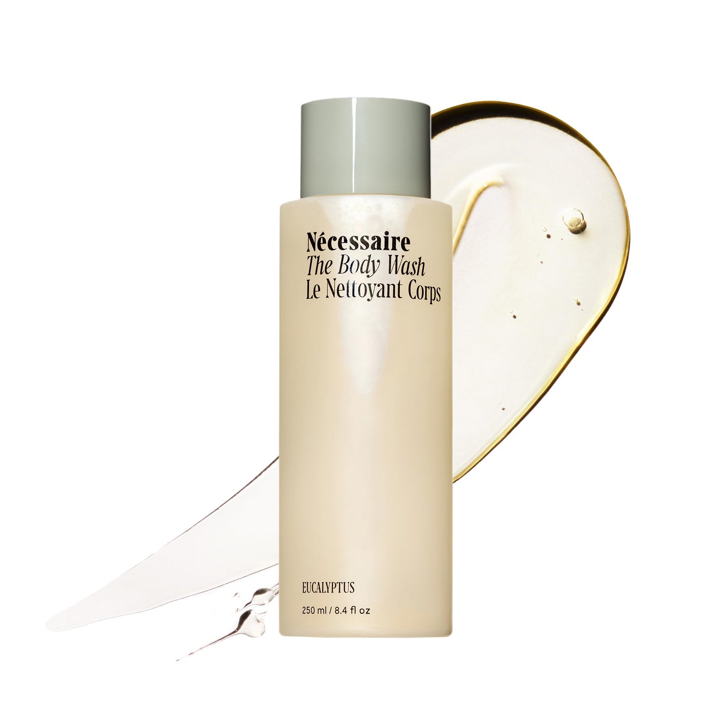 HotNécessaire The Body Wash Eucalyptus — Multi-Oil Shower Gel Body Wash for Women + Men. Non-Comedogenic + Hypoallergenic for Sensitive Skin with Niacinamide. 500ml/16.9 fl oz