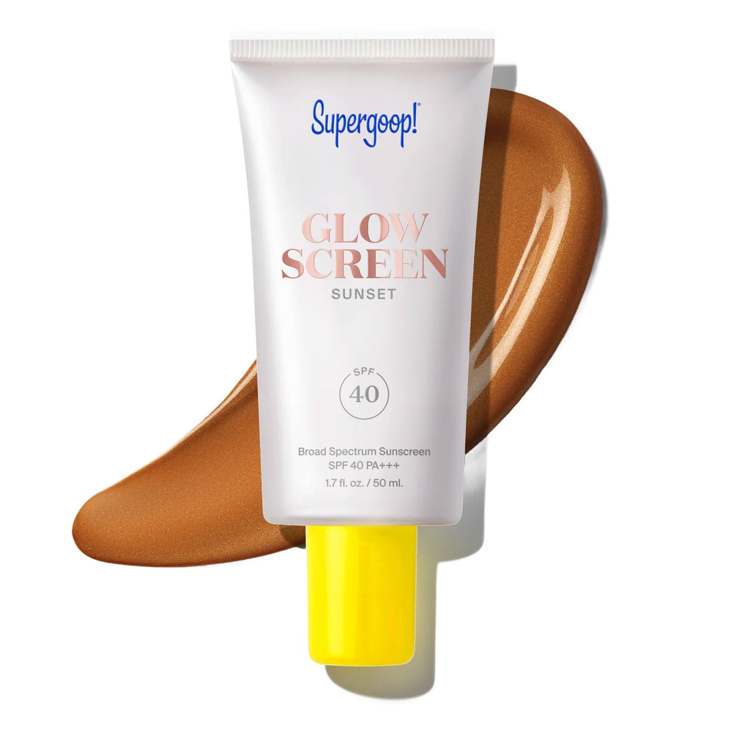 HotSupergoop! Glowscreen SPF 40 - Glowy Primer + Broad Spectrum Tinted Sunscreen - Helps Filter Blue Light - Hydration - Hyaluronic Acid & Vitamin B6