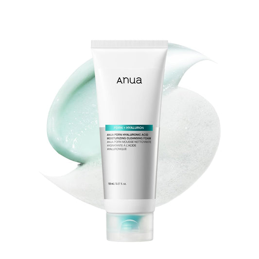 HotAnua PDRN Hyaluronic Acid Moisturizing Cleansing Foam, Daily Gentle Face Wash for Dry Skin, Salmon DNA Hydrating & Soft Facial Cleanser, Barrier Repair & Glow Glass Skin, Korean Skincare, 5.07 fl oz.