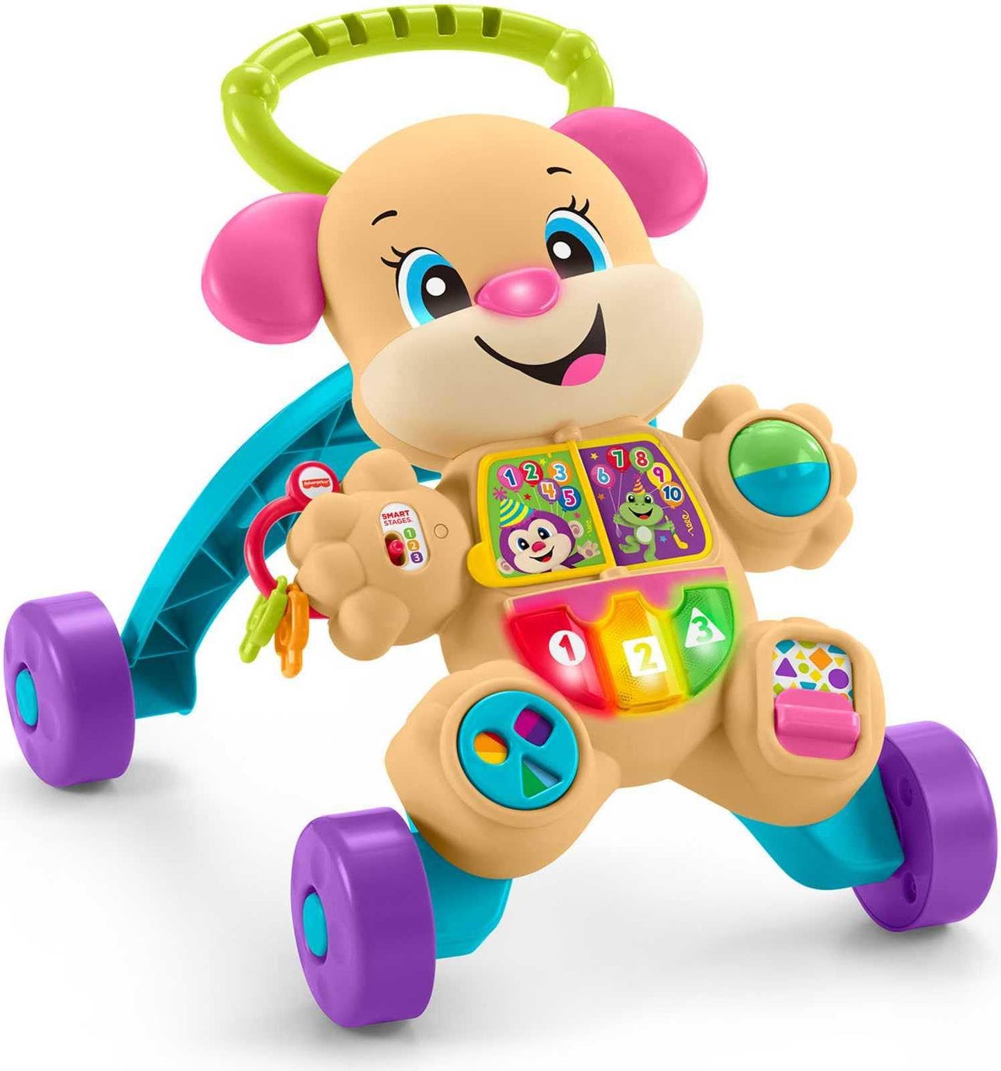 Hot Fisher-Price Laugh & Learn Smart Stages Learn With Sis Walker, Pink