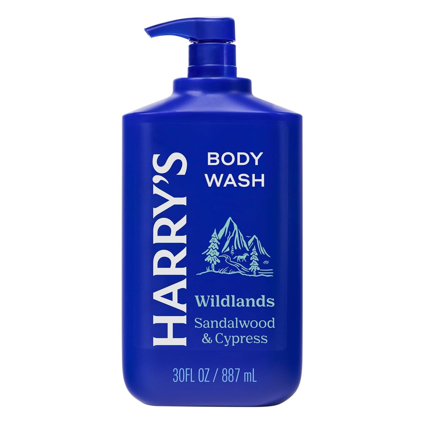 HotHarry's Men's Body Wash - Wildlands - 30 fl oz - Shower Gel for Men - No Parabens, Sulfates, or Dyes