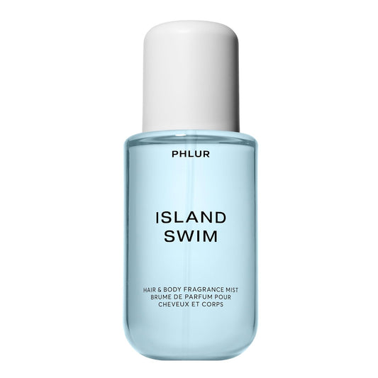 Hot PHLUR Island Swim Body Mist, 8 Fl Oz - Hair and Body Perfume | Tropical Citrus Coconut Body Spray with Bergamot, Plumeria & Sandalwood Fragrance