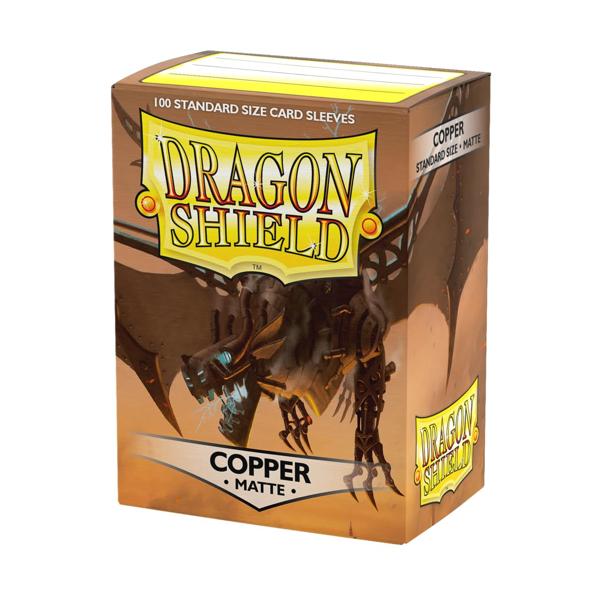 HotDragon Shield | Standard Size Card Matte Sleeves | 100 CT - Smooth & Tough Premium TCG Sleeves | Compatible with Pokemon, Flesh & Blood, One Piece & Magic the Gathering | Black