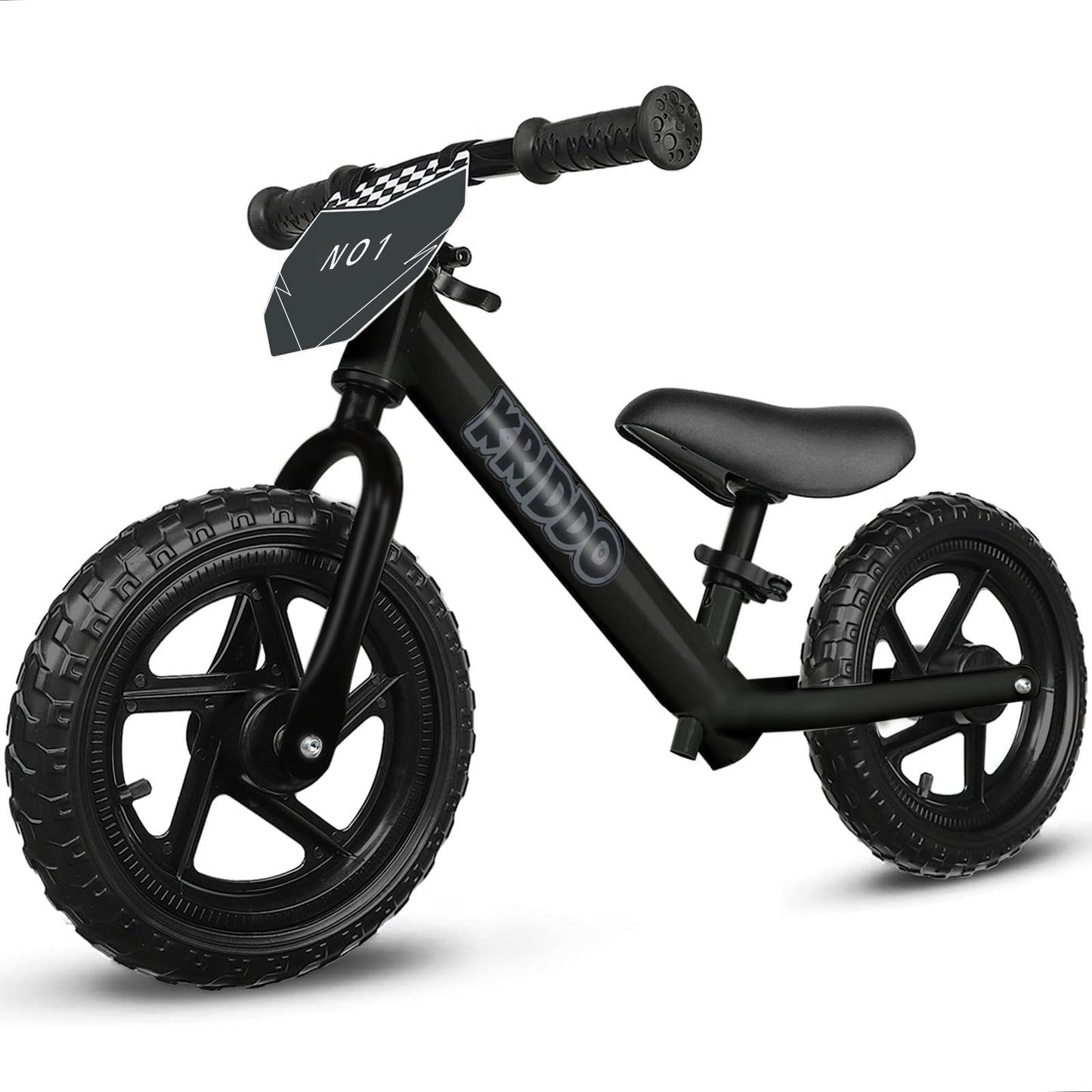 Hot KRIDDO Toddler Balance Bike 2 Year Old, Age 24 Months to 5 Years Old, 12 Inch Push Bicycle with Customize Plate (3 Sets of Stickers Included), Gift Bike for 2-3 Boys Girls, White