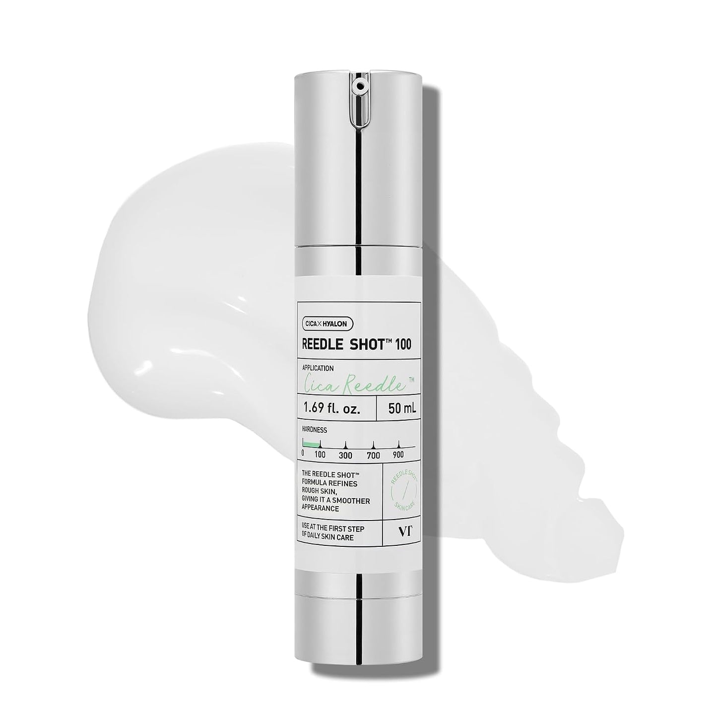 HotVT COSMETICS CICA Reedle Shot 100, Spicule Microneedling Serum for Pore Care & Exfoliation, Exosome, Centella Asiatica for Glass Skin, Skin Texture, Korean Liquid Skin Booster (1.69 Fl Oz / 50ml)