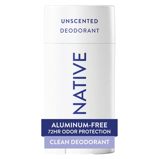HotNative Deodorant Contains Naturally Derived Ingredients, 72 Hour Odor Control, Deodorant for Women and Men, Aluminum Free, Unscented 2.65oz