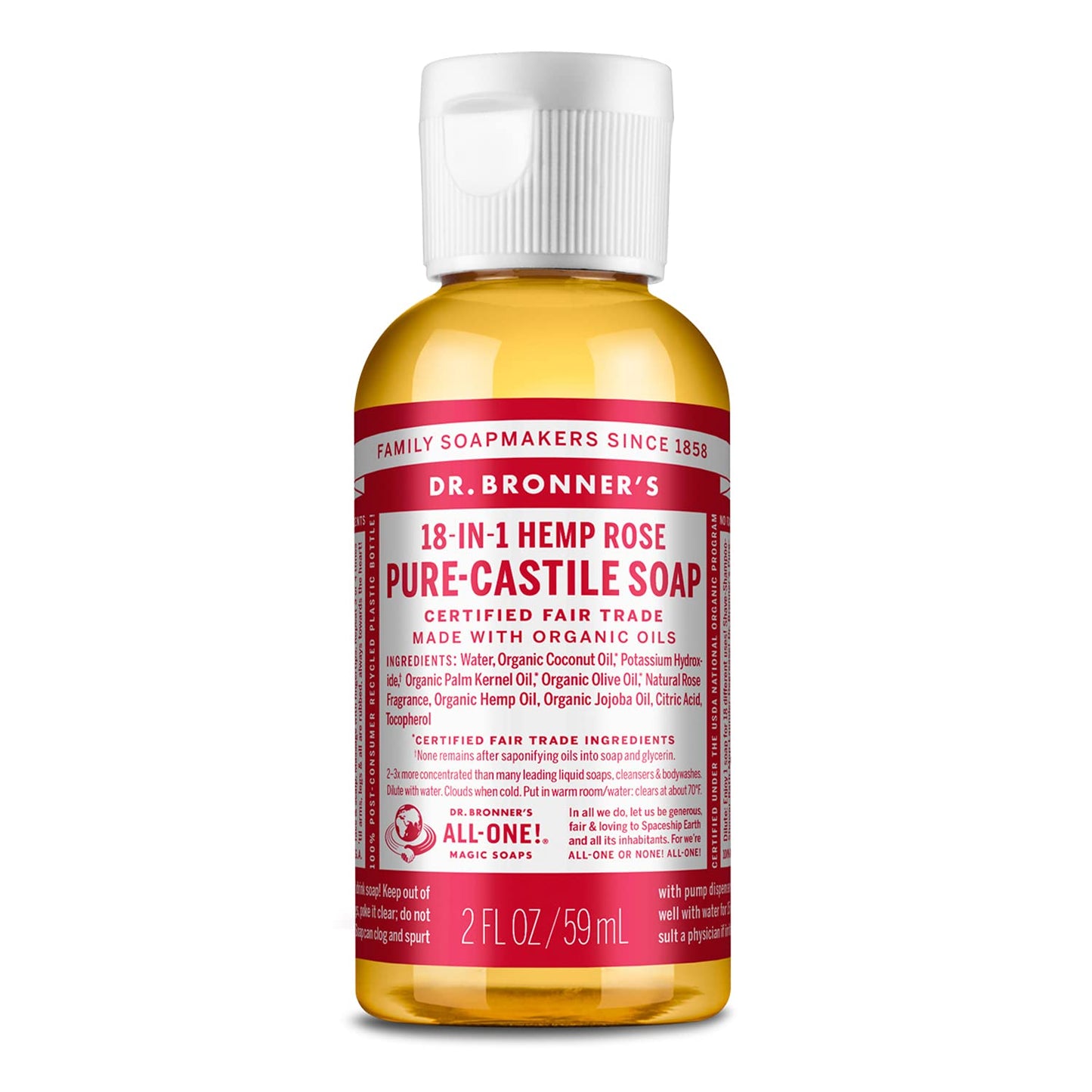 HotDr. Bronner's Pure-Castile Liquid Soap, Made with Organic Oils, 18-in-1 Uses: Face, Body, Hair, Laundry, Pets and Dishes, Concentrated, Vegan, Non-GMO, Lavender, 32 Oz