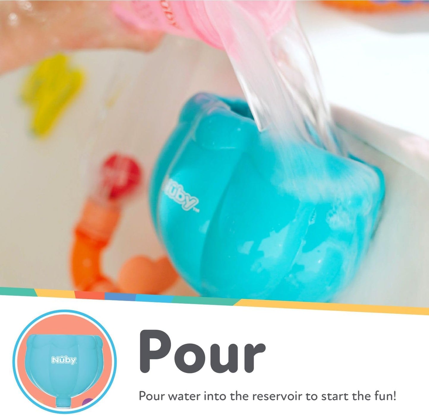 HotNuby Wacky Waterworks Pipes Bath Toy - Baby Bathtub Toy with Interactive Features for Cognitive Development