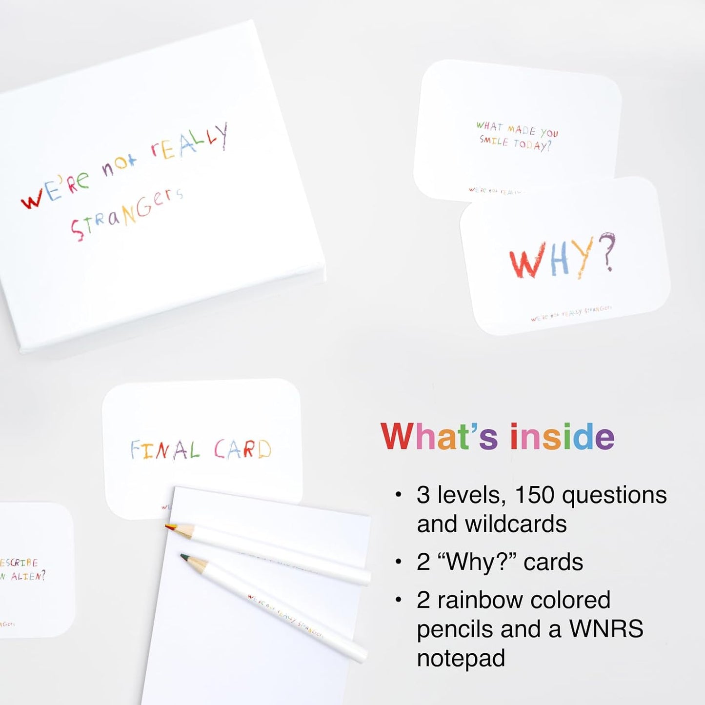 HotWE'RE NOT REALLY STRANGERS Kids Edition Card Game - 150 Conversation & Activity Cards for Kids, Adults, & Teens – for Fun Memorable Family Game Nights and Kid’s Party, Ages 5+, 2-6 Players