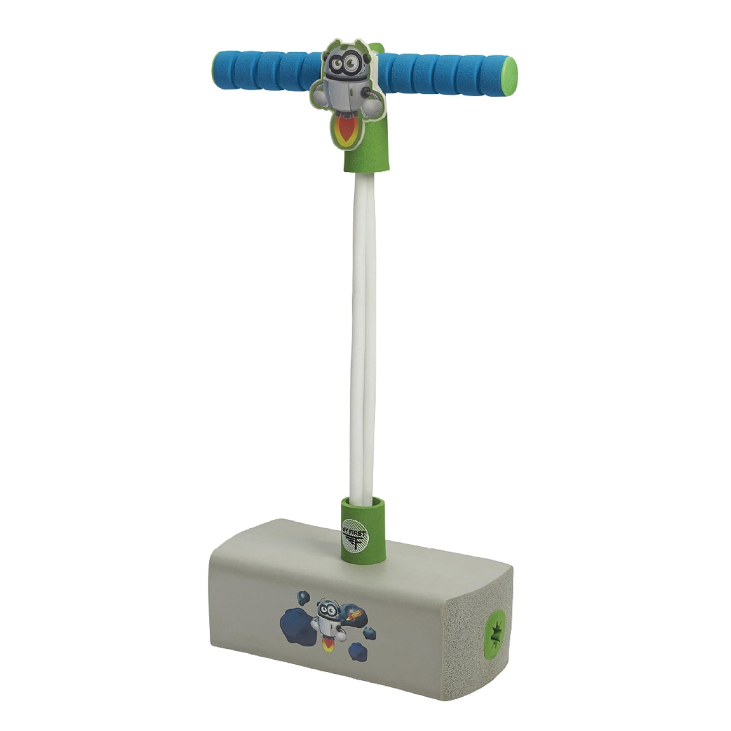 HotFlybar My First Foam Pogo Jumper for Kids Fun and Safe Pogo Stick, Durable Foam and Bungee Jumper for Ages 3 and up Toddler Toys, Supports up to 250lbs (Blue)