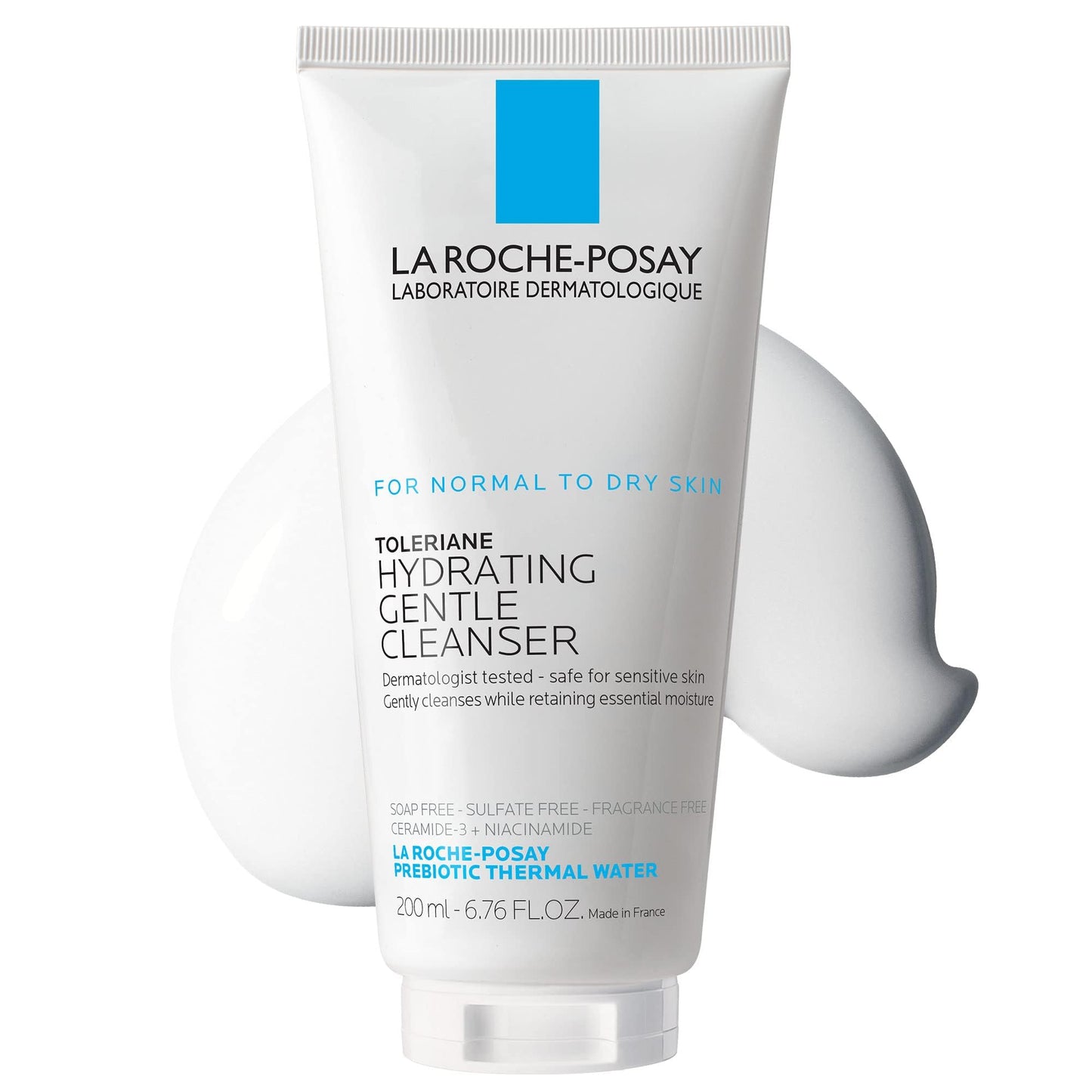 HotLa Roche-Posay Toleriane Hydrating Gentle Face Cleanser, Hydrating Facial Cleanser With Niacinamide + Ceramides, Daily Face Wash For Dry Skin To Normal Skin, Sensitive Skin Tested, Fragrance Free
