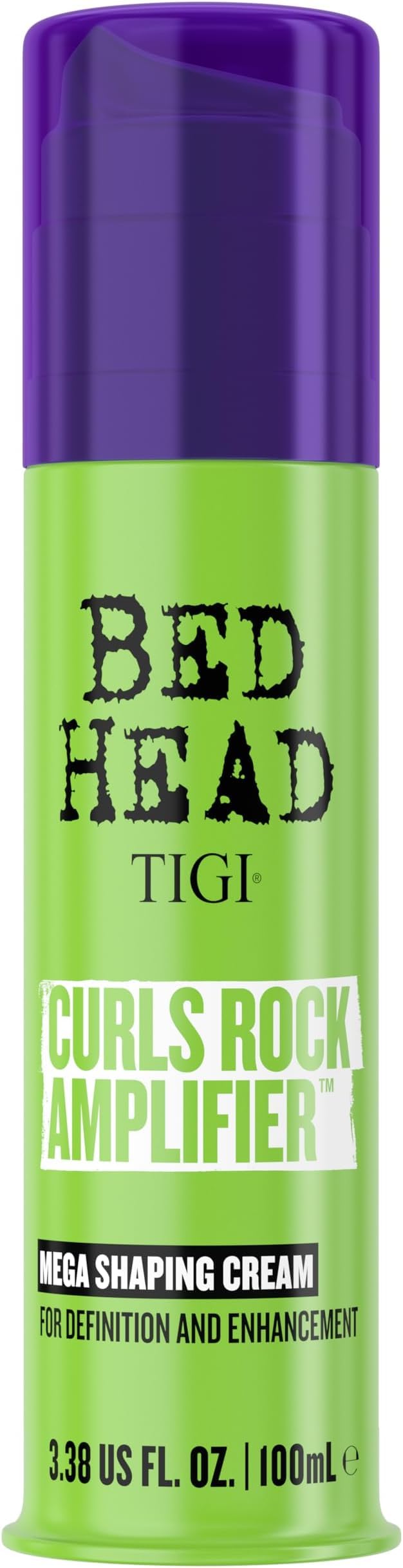 HotTIGI Bed Head Curls Rock Amplifier Curl Cream for Definition and Enhancement of All Curly Hair Types, 3.38 fl oz