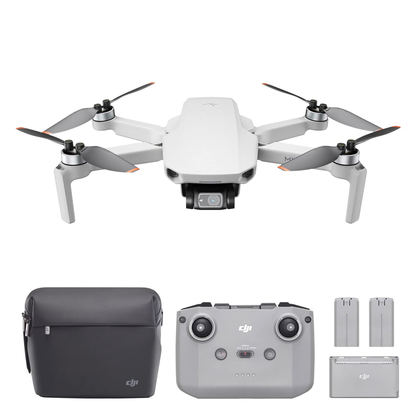 HotDJI Mini 4K Camera Drone Combo, Drone with 4K UHD Camera for Adults, Under 249 g, 3-Axis Gimbal Stabilization, 10km Video Transmission, Auto Return, 2 Batteries for 62-Min Max Flight Time, QuickShots | Drone With 4K UHD Camera for Adults, 3-Axis Gimbal