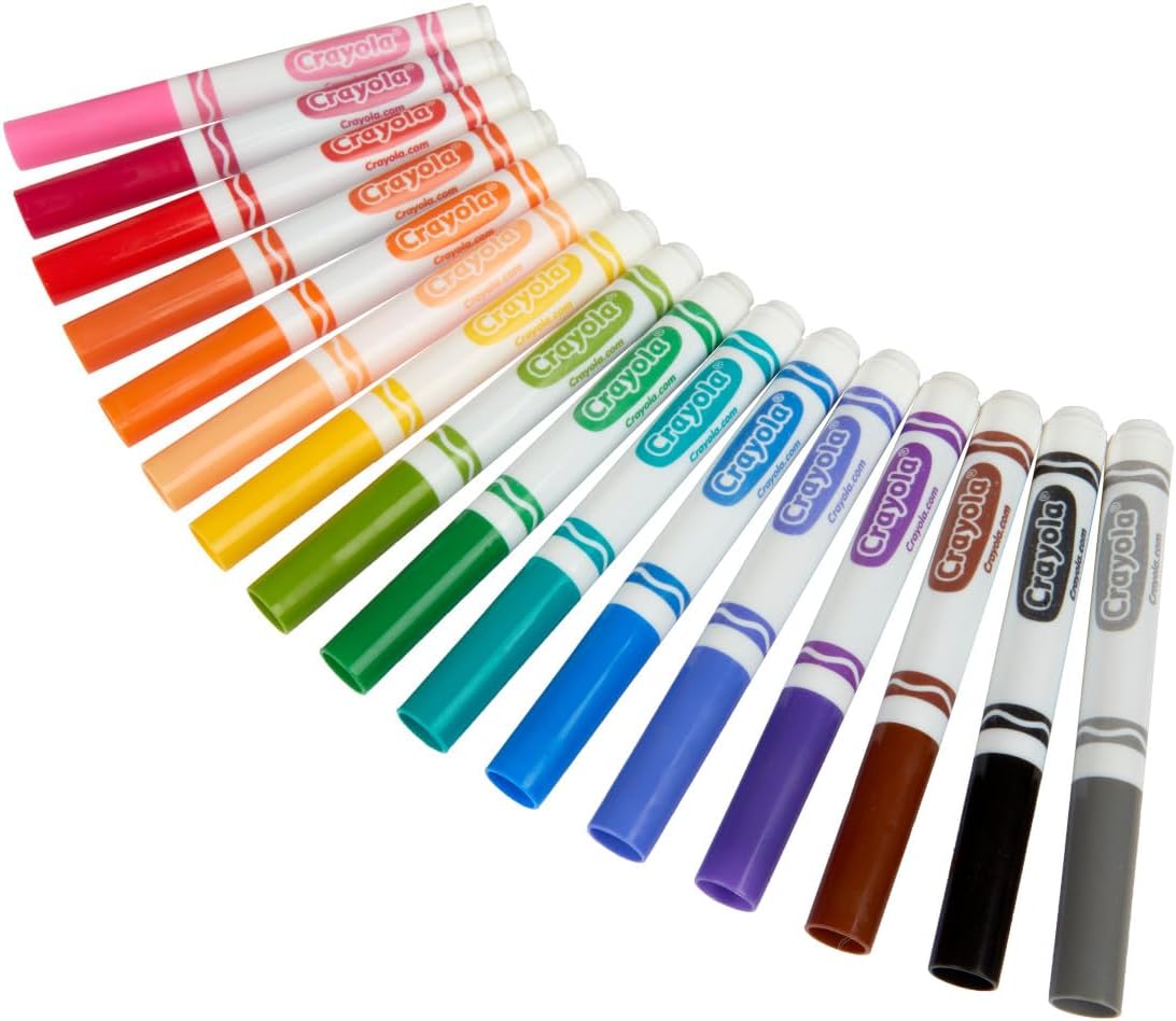 HotCrayola Broad Line Markers Classpack (256 Ct), Bulk Markers for Kids, Art Supplies for School, Classroom Must Haves, Preschool & Kindergarten Supplies